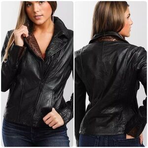 MAURITIUS Lany Leather Moto Jacket